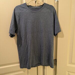 Lululemon Men's Metal Vent Tech Short-Sleeve Shirt, Size Medium, Midnight Shadow
